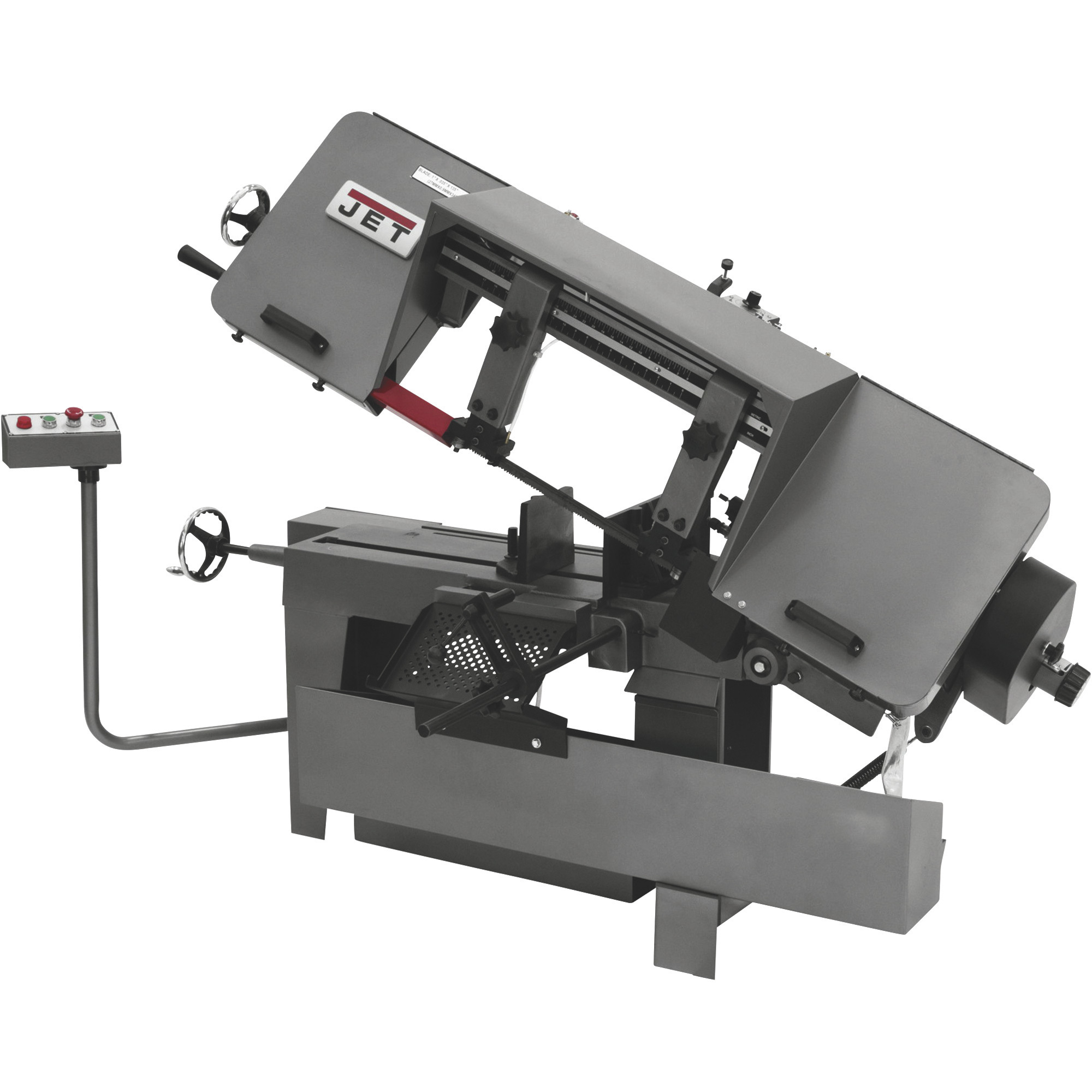 JET Horizontal Mitering Band Saw, 10in. x 16in., 1 1/2 HP, 115/220V, Model# J-7020M